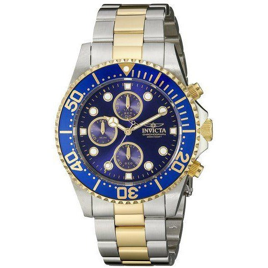 Invicta 1773 Pro Diver 18k Gold Ion Plating and Stainless Steel Watch for Men - 3alababak