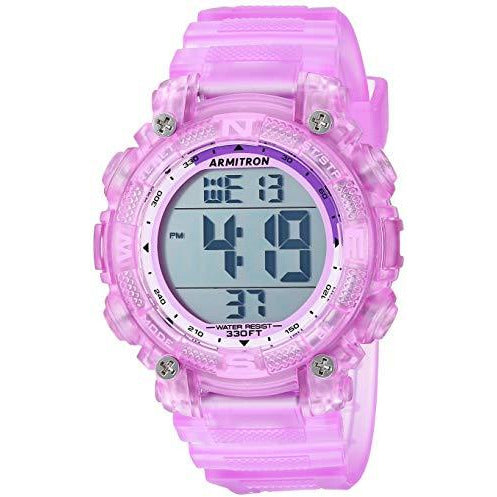 Armitron Sport Women's 45/7099 Digital Chronograph Resin Strap Watch - Purple - 3alababak