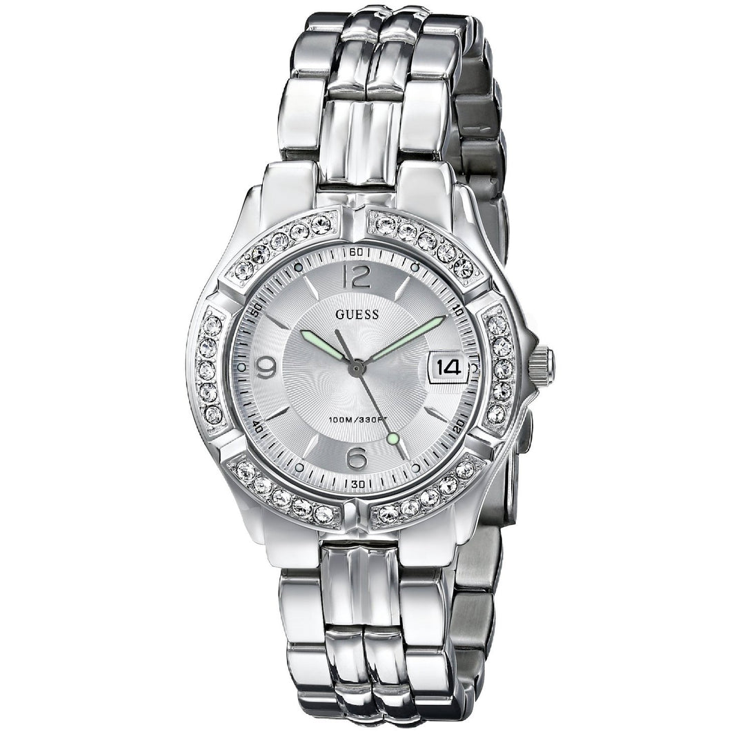 GUESS Women's G75511M Stainless Steel Crystal Accented Watch - 3alababak