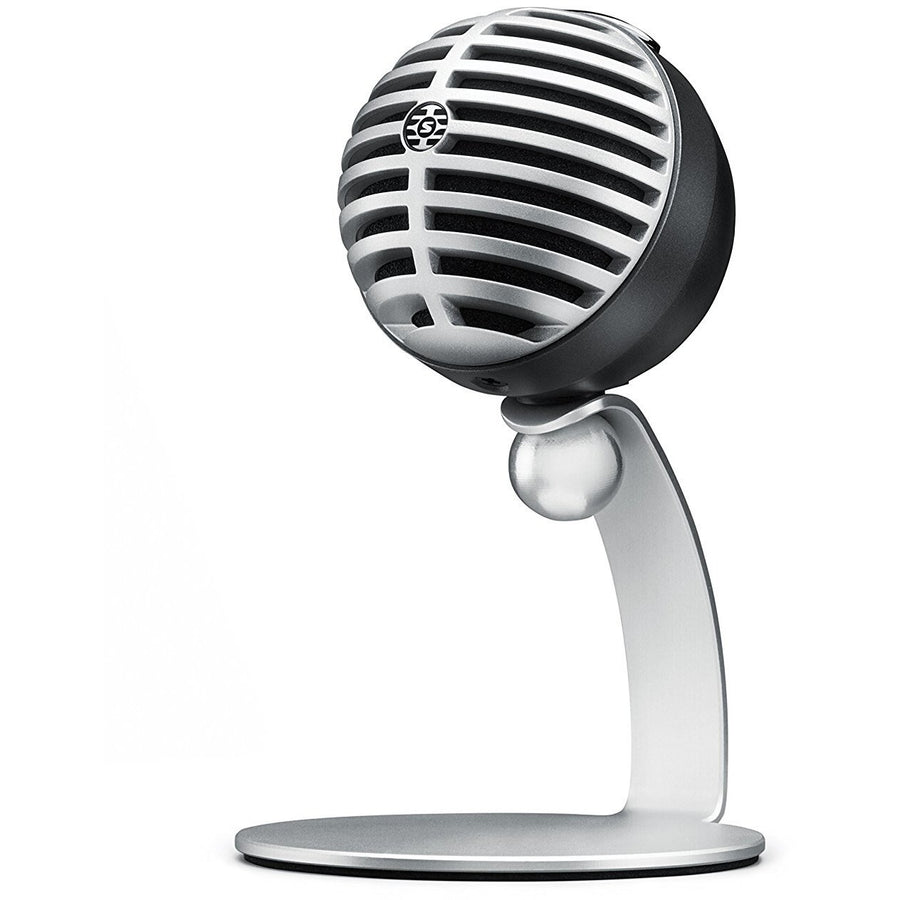 Shure MV5 Digital Condenser Microphone (Gray) + USB & Lightning Cable - 3alababak