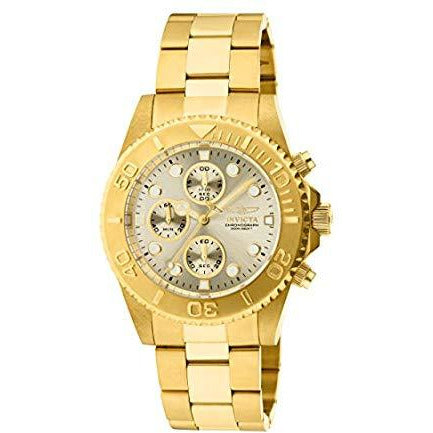 Invicta Men's 1774 Pro-Diver Collection 18k Gold Ion-Plated Stainless Steel Watch - 3alababak