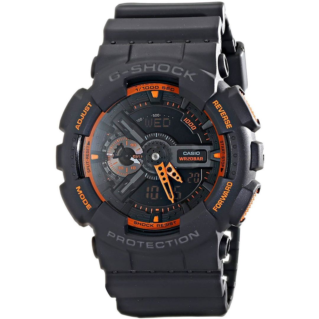 Casio Men's GA-110TS-1A4 G-Shock Analog-Digital Watch With Grey Resin Band - 3alababak