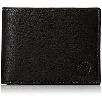 Timberland Men's Blix Slimfold Leather Wallet Black D10222/08A - 3alababak