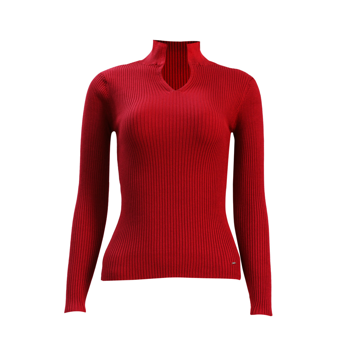 Guess Women Long Sleeve Red Sweater Top - 3alababak