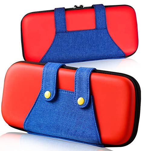 Haobuy Travel Carrying Case for Nintendo Switch- Red - 3alababak