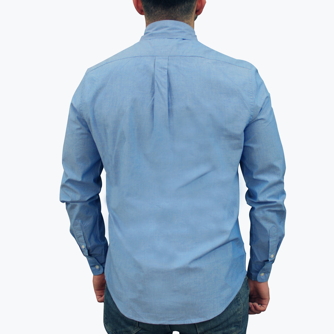 Ralph Lauren Polo The Iconic Slim Fit Light Blue Oxford Shirt