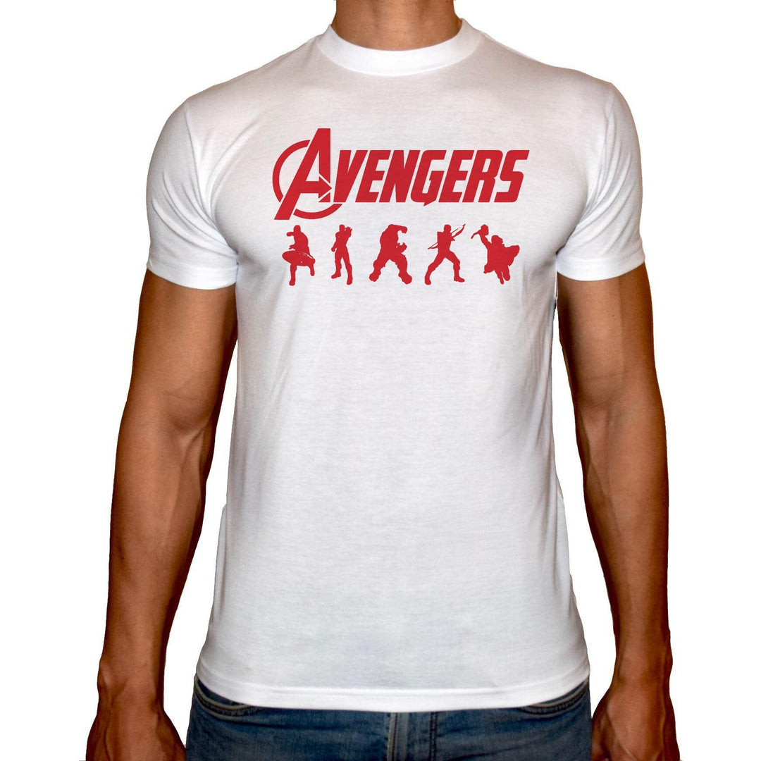 Phoenix WHITE Round Neck Printed T-Shirt Men (Avengers) - 3alababak