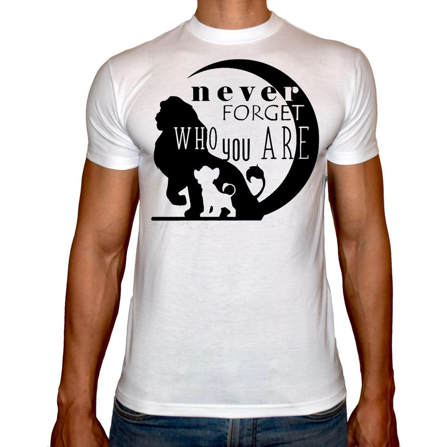 Phoenix WHITE Round Neck Printed T-Shirt Men (Lion king) - 3alababak