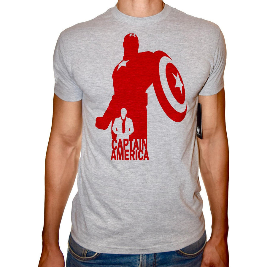 Phoenix GREY Round Neck Printed T-Shirt Men (Avengers) - 3alababak