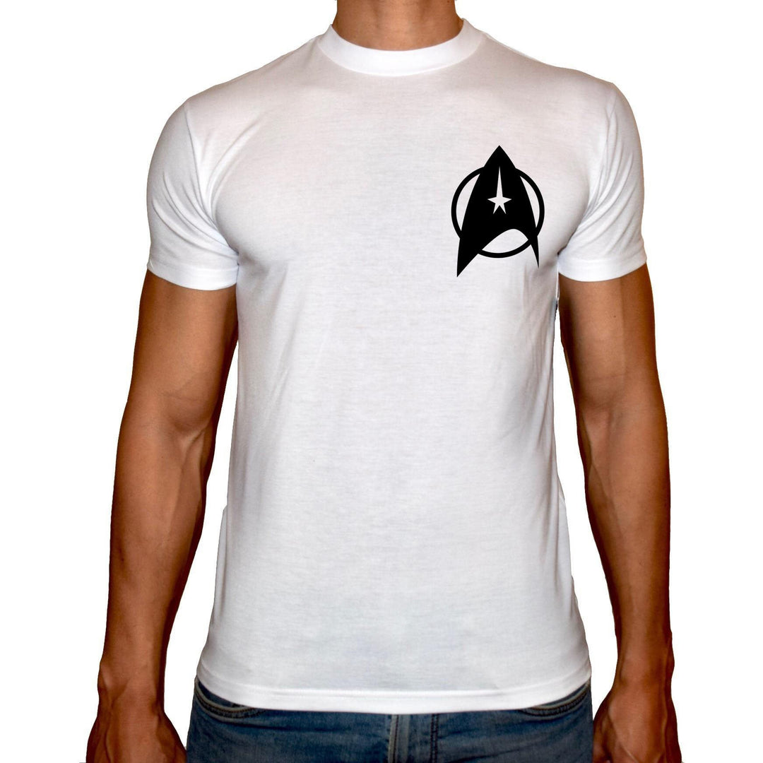 Phoenix WHITE Round Neck Printed T-Shirt Men (Star trek) - 3alababak