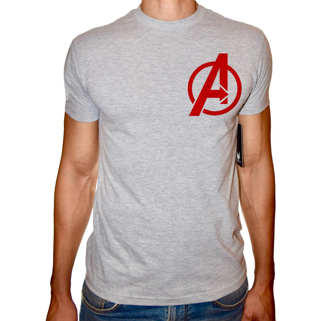 Phoenix GREY Round Neck Printed T-Shirt Men (Avengers) - 3alababak