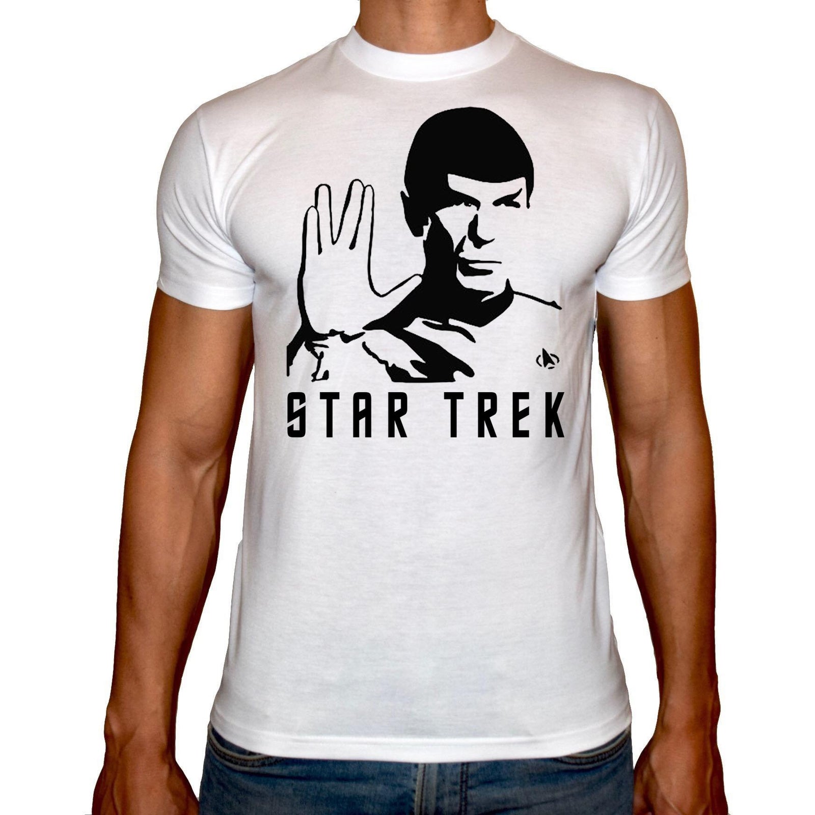 Phoenix WHITE Round Neck Printed T-Shirt Men (Star trek) - 3alababak