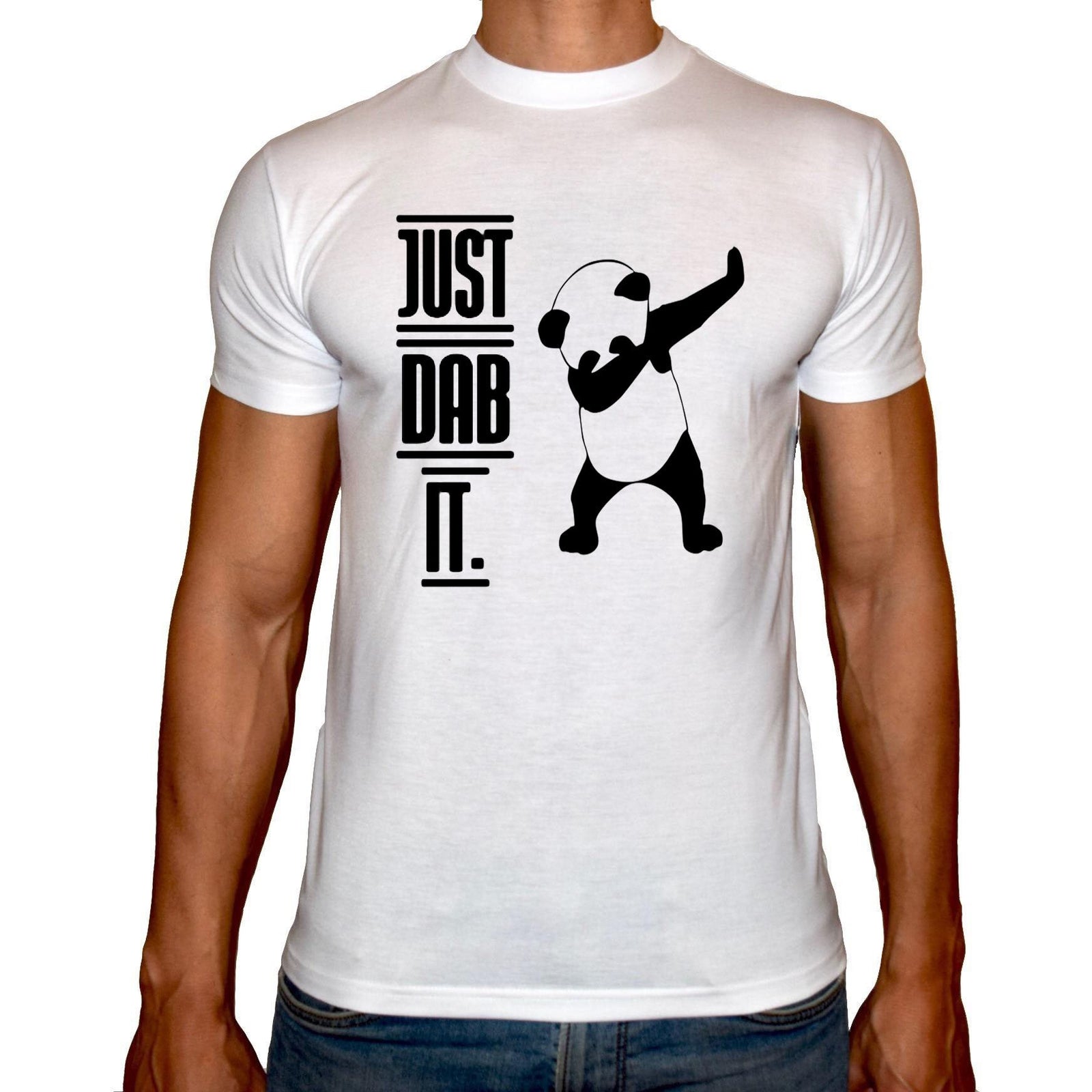 Phoenix WHITE Round Neck Printed T-Shirt Men (Dab) - 3alababak