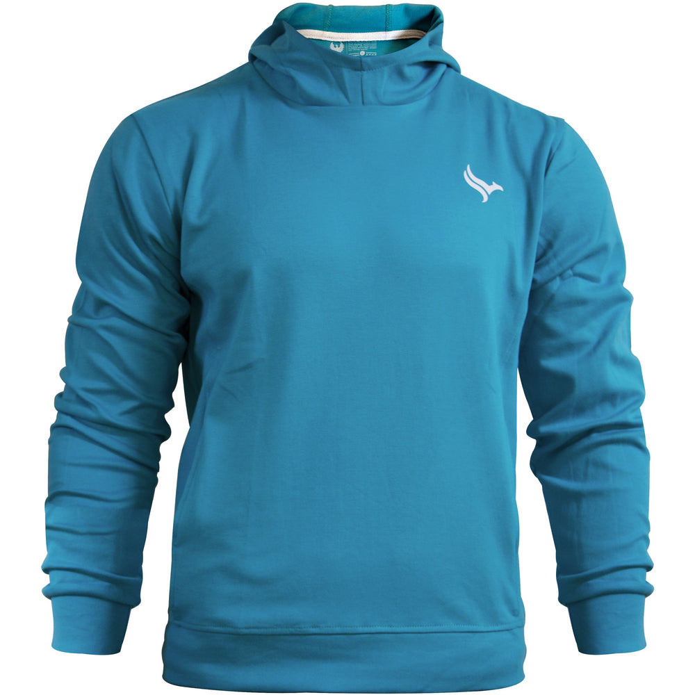 PHOENIX Teal Cotton Men's Hoodie - 3alababak