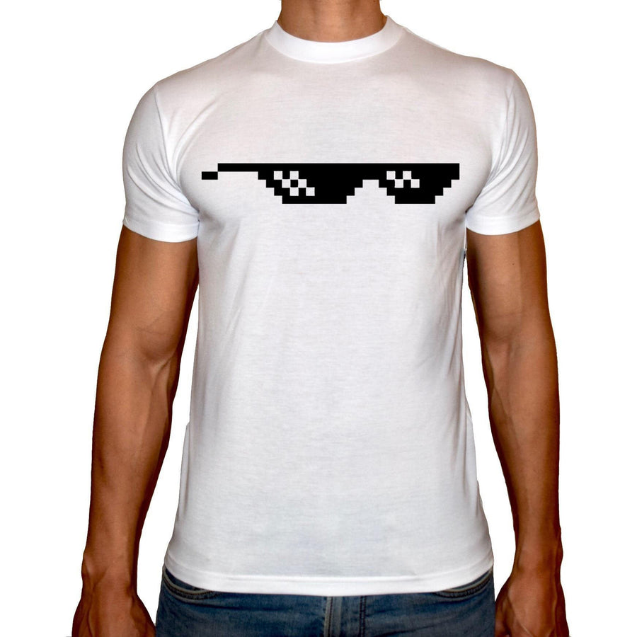 Phoenix WHITE Round Neck Printed T-Shirt Men (Thug life) - 3alababak