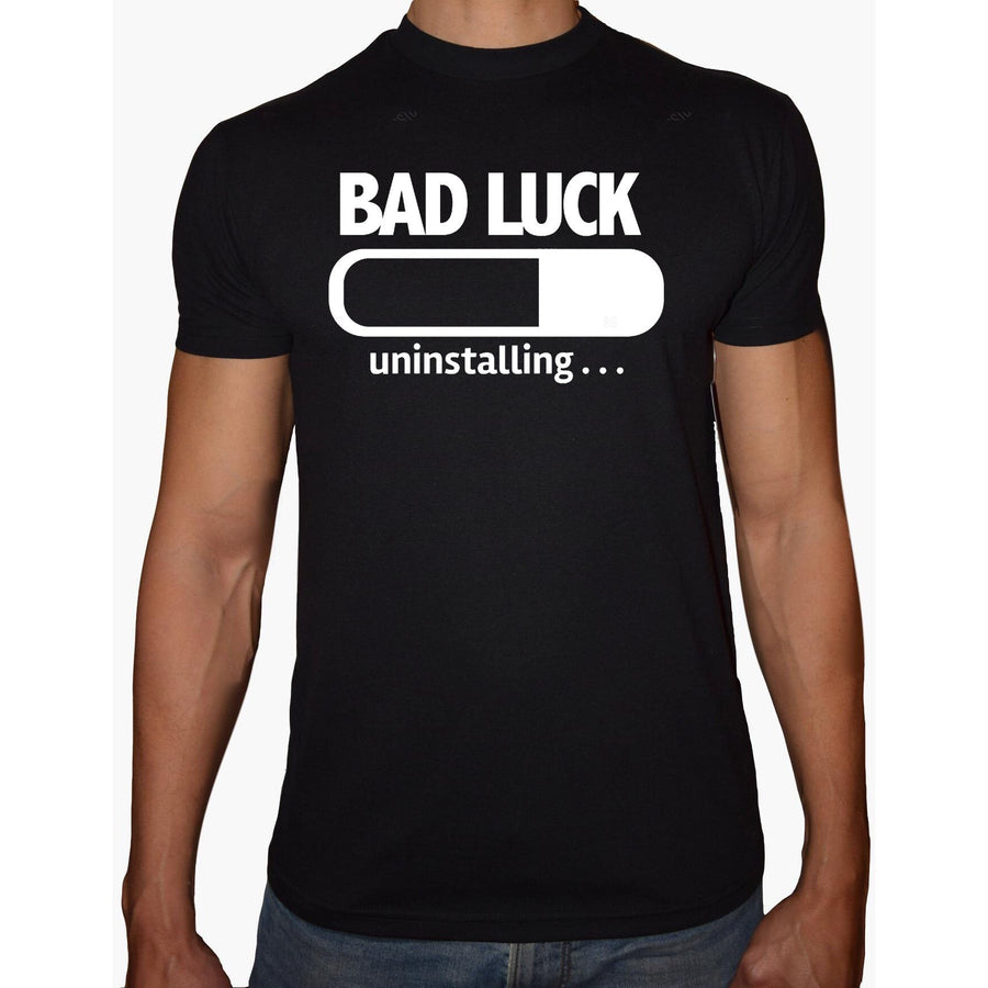 Phoenix BLACK Round Neck Printed T-Shirt Men (Bad Luck) - 3alababak