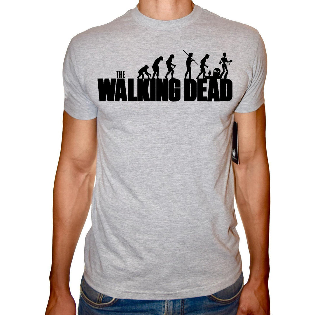 Phoenix GREY Round Neck Printed T-Shirt Men (The walking dead) - 3alababak