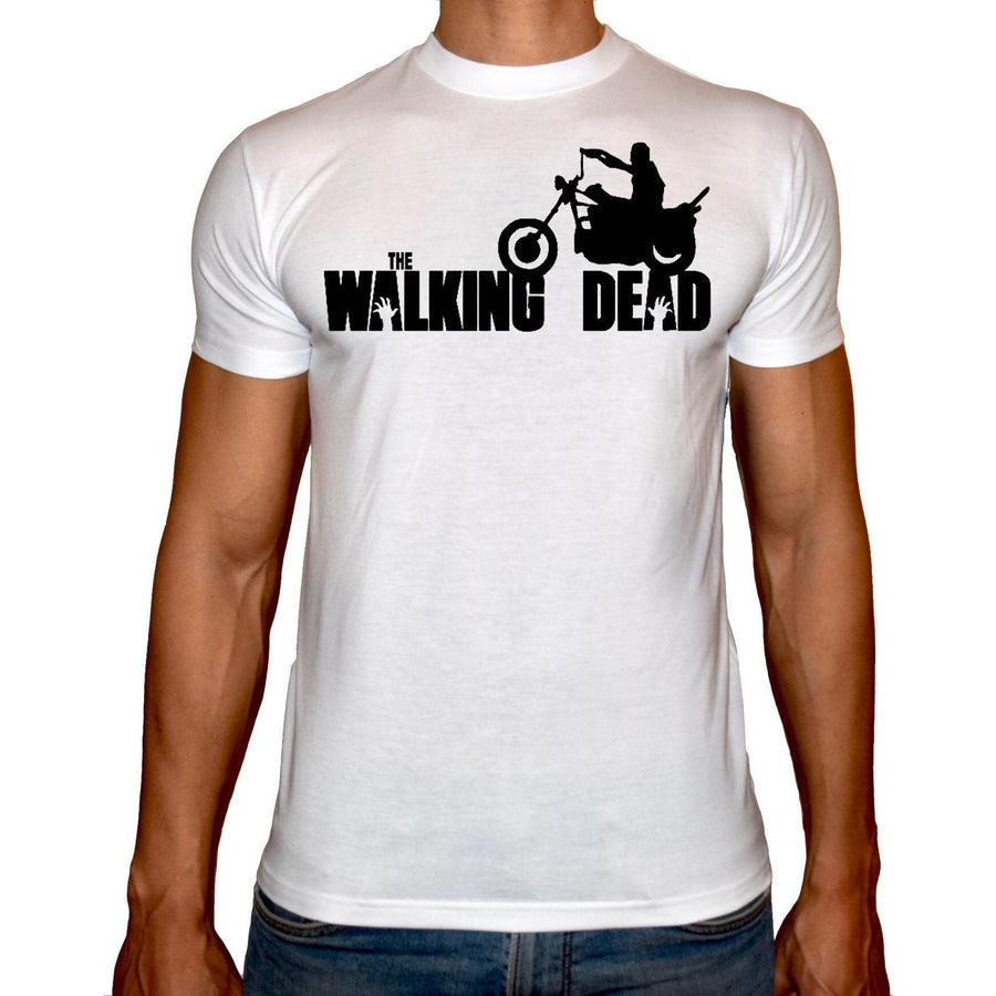 Phoenix WHITE Round Neck Printed T-Shirt Men (The walking dead) - 3alababak