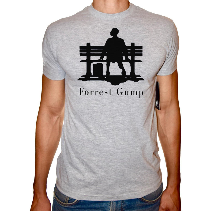 Phoenix GREY Round Neck Printed T-Shirt Men (Forrest gump) - 3alababak