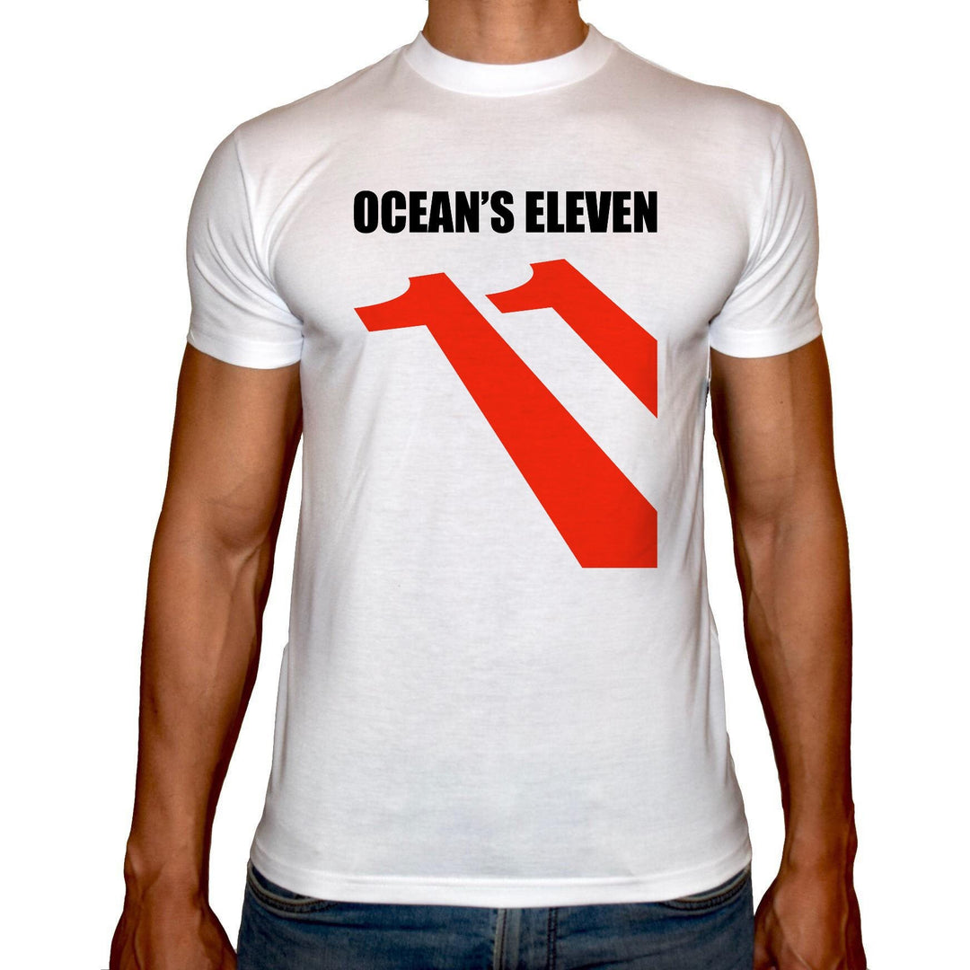 Phoenix WHITE Round Neck Printed T-Shirt Men (Ocean's eleven) - 3alababak
