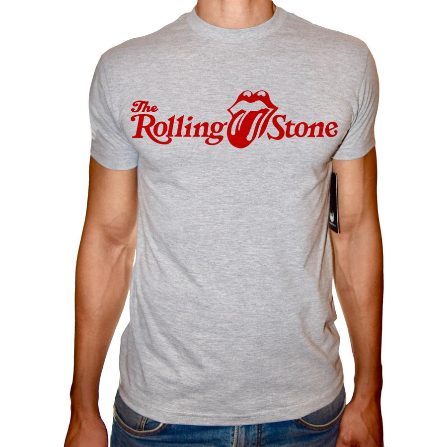Phoenix GREY Round Neck Printed T-Shirt Men (Rolling stone) - 3alababak