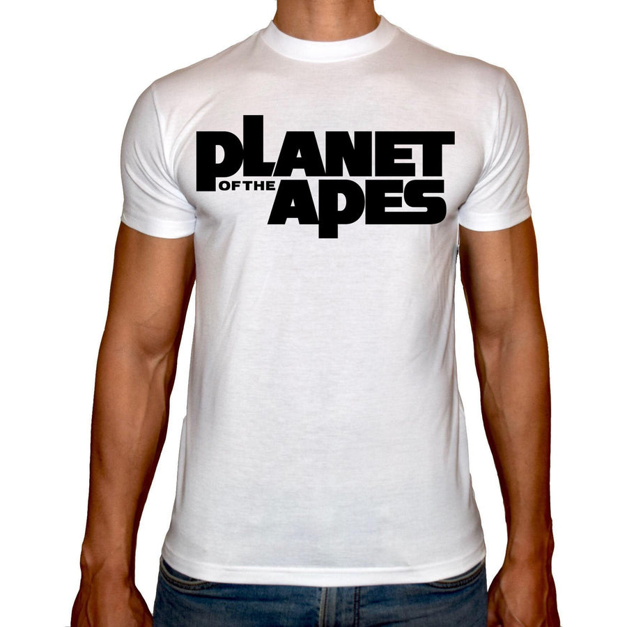 Phoenix WHITE Round Neck Printed T-Shirt Men (Planet of the apes) - 3alababak