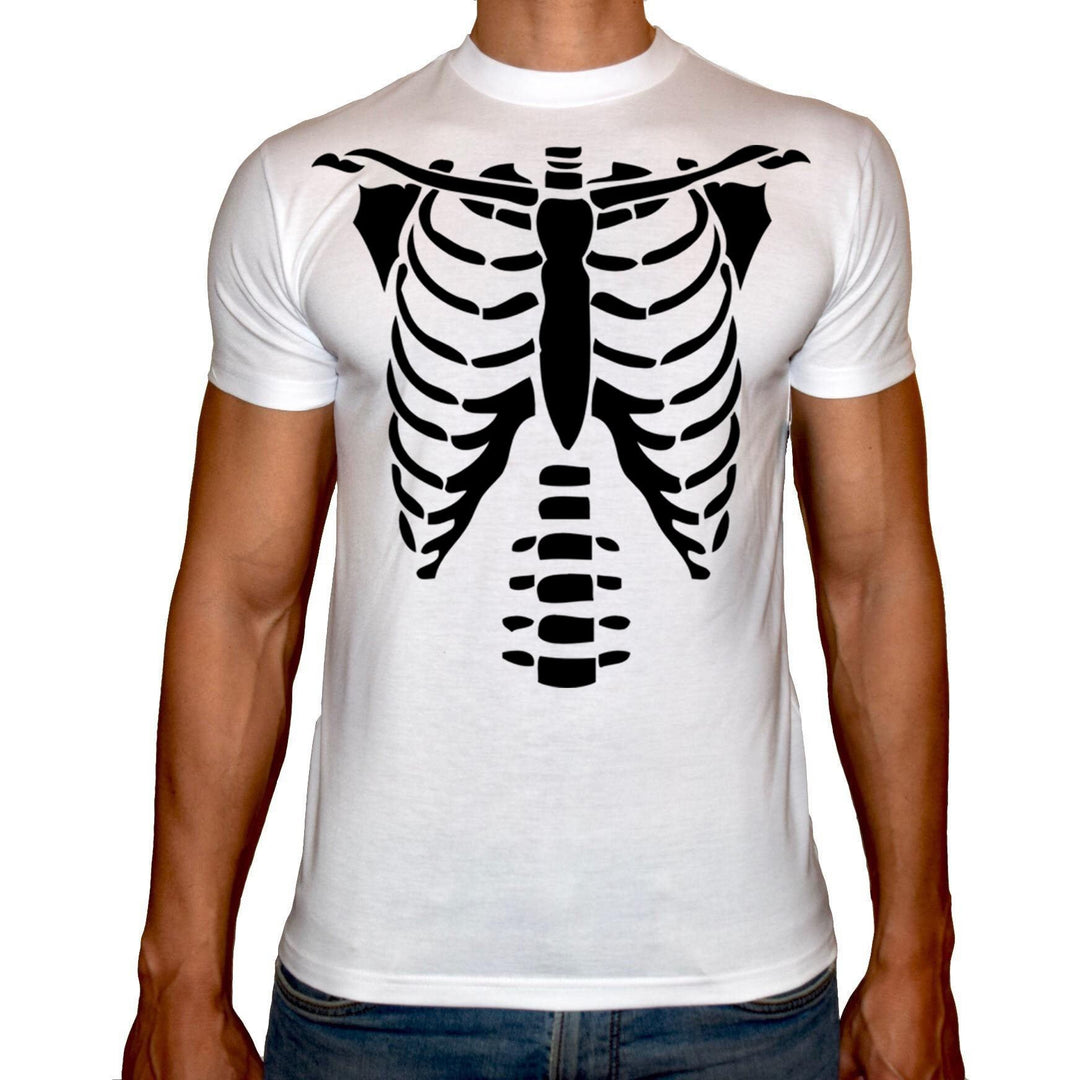 Phoenix WHITE Round Neck Printed Shirt Men (Skeleton) - 3alababak