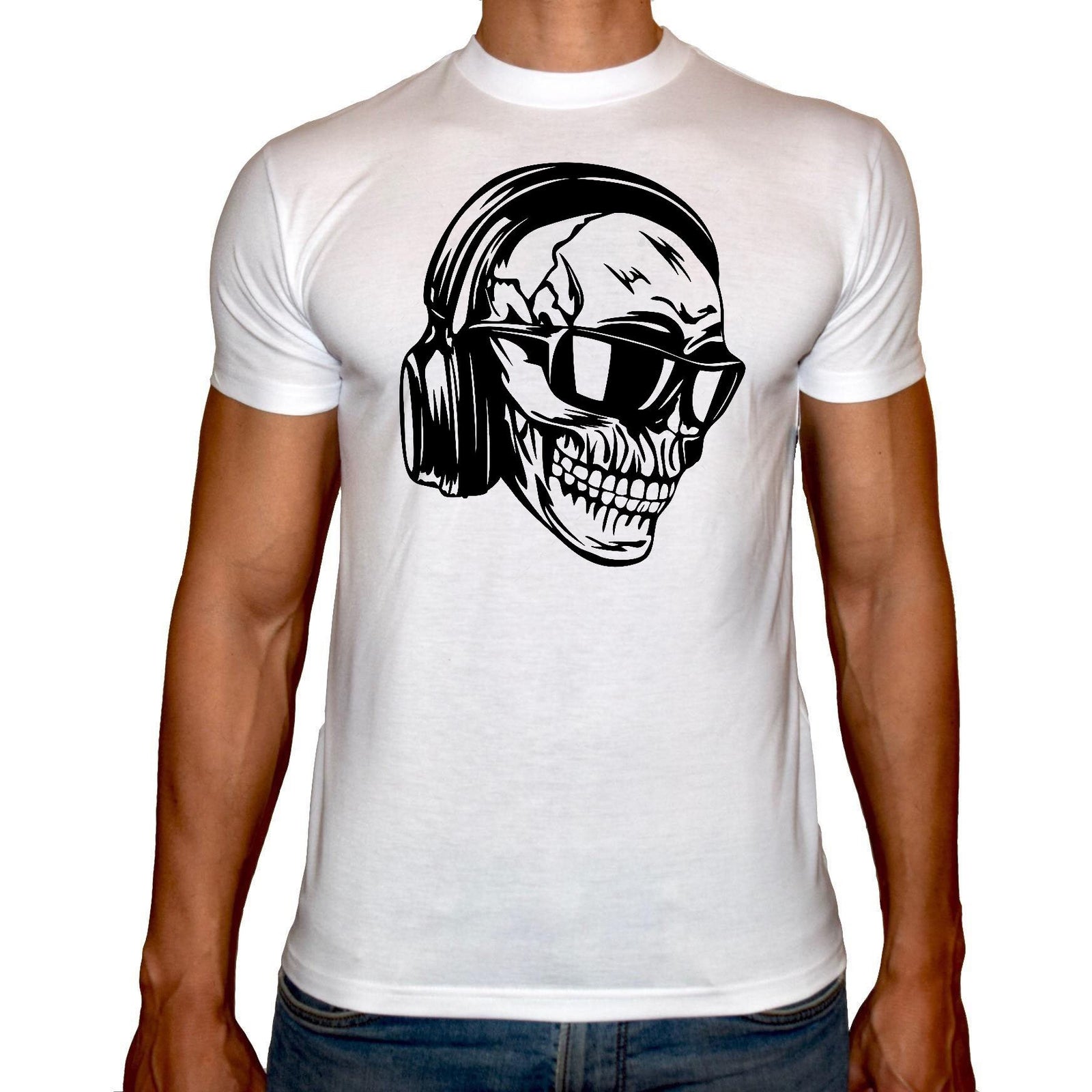 Phoenix WHITE Round Neck Printed Shirt Men (Skeleton) - 3alababak