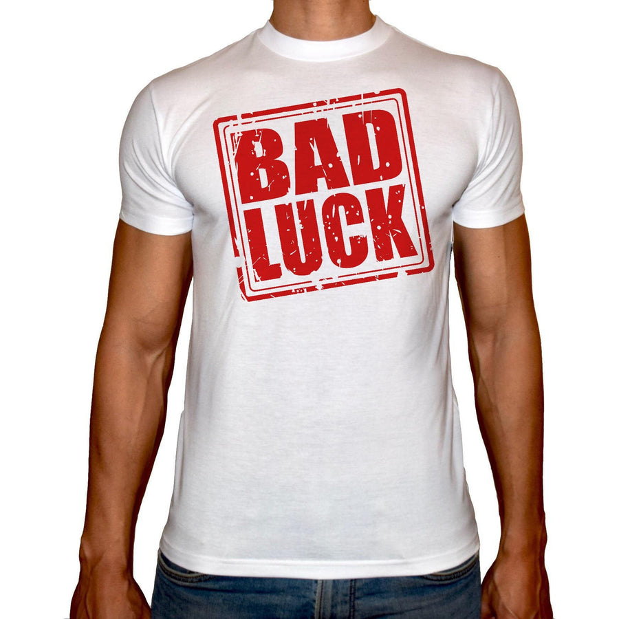 Phoenix WHITE Round Neck Printed Shirt Men (Bad luck ) - 3alababak
