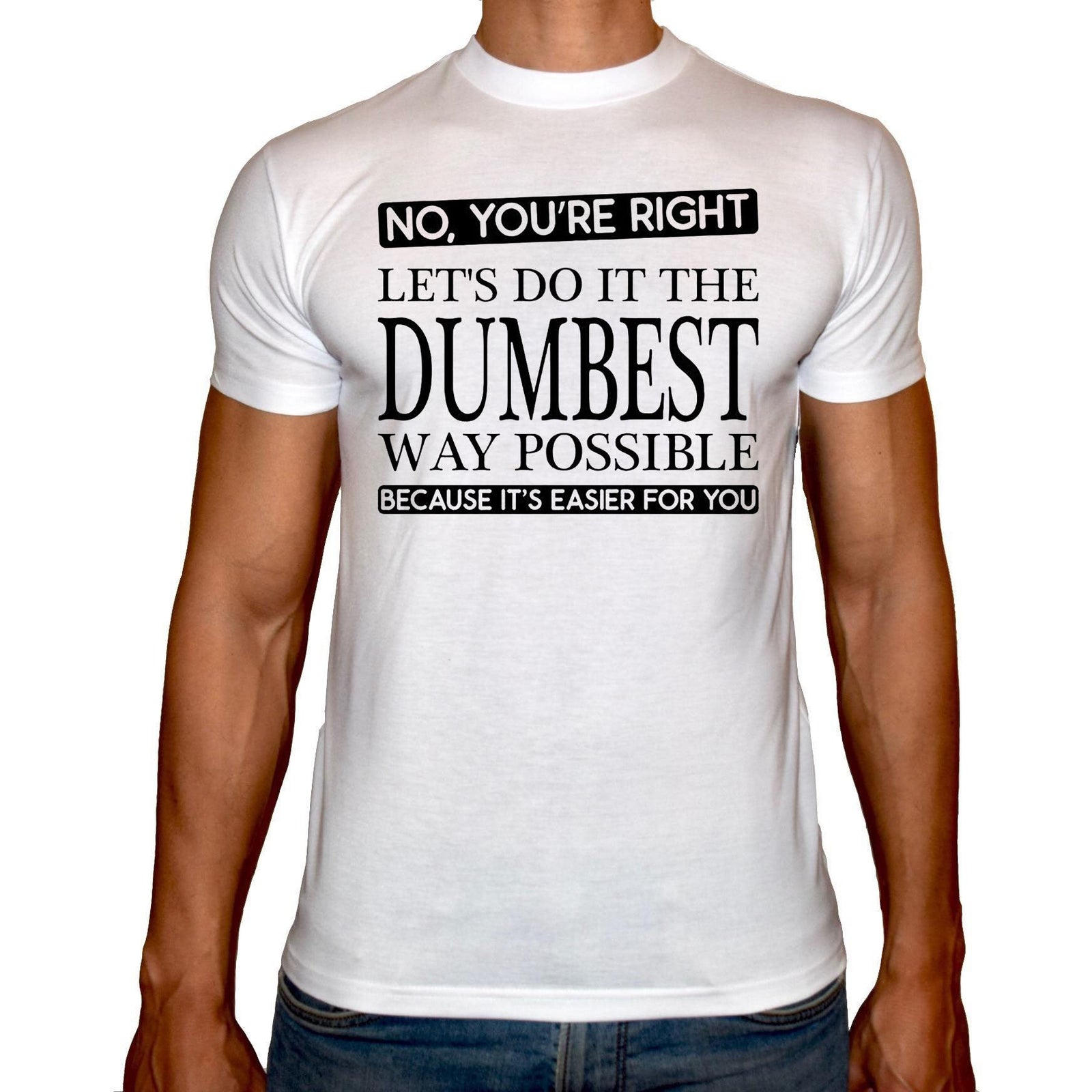 Phoenix WHITE Round Neck Printed Shirt Men (You're right) - 3alababak