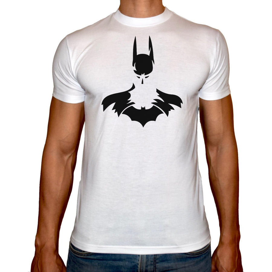 Phoenix WHITE Round Neck Printed T-Shirt Men (Batman) - 3alababak