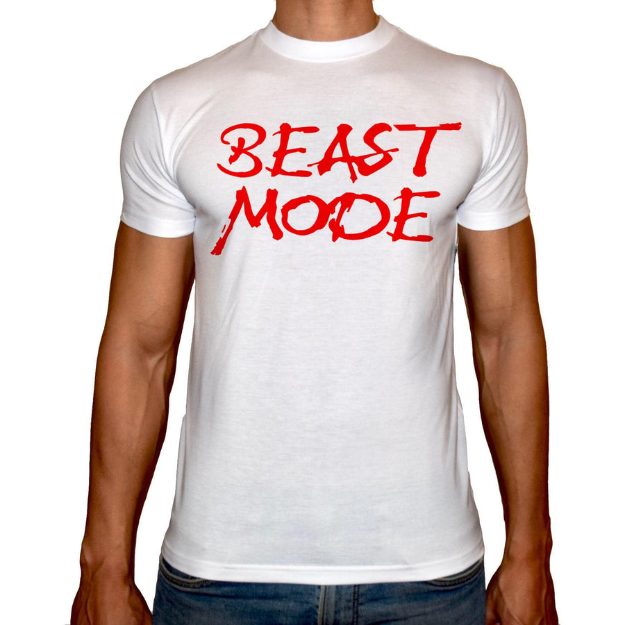 Phoenix WHITE Round Neck Printed Shirt Men (Beast mood ) - 3alababak