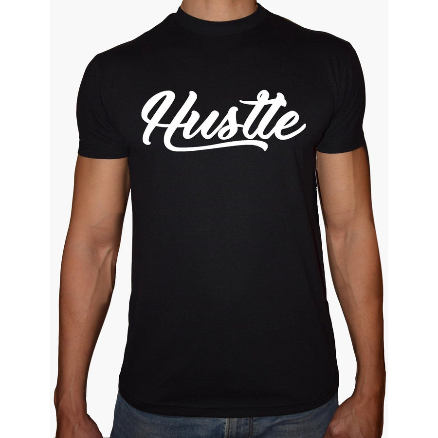 Phoenix Black Round Neck Printed Shirt Men (Hustle) - 3alababak