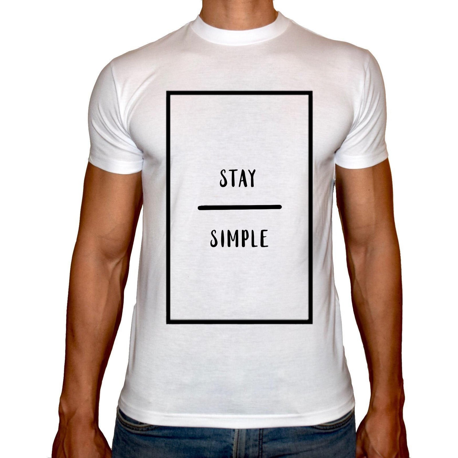 Phoenix WHITE Round Neck Printed Shirt Men (Simple) - 3alababak