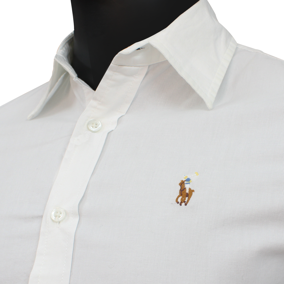 Ralph Lauren Polo The Iconic Slim Fit White Oxford Shirt 3alababak