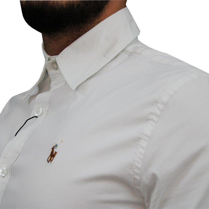 Ralph Lauren Polo The Iconic Slim Fit White Oxford Shirt