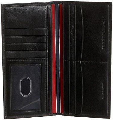 Tommy Hilfiger Men's Leather 31TL19X014 Secretary Wallet Black - 3alababak