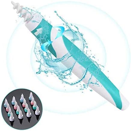Earwax Remover, Soft Silicone Ear Cleaning Tool, Earwax Removal Tool with 16 Replacement Heads,Safe and Easy to Remove Ear Wax