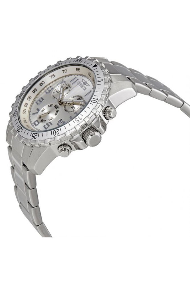 Invicta Men's 6620 II Collection Chronograph Stainless Steel Silver Dial Watch - 3alababak