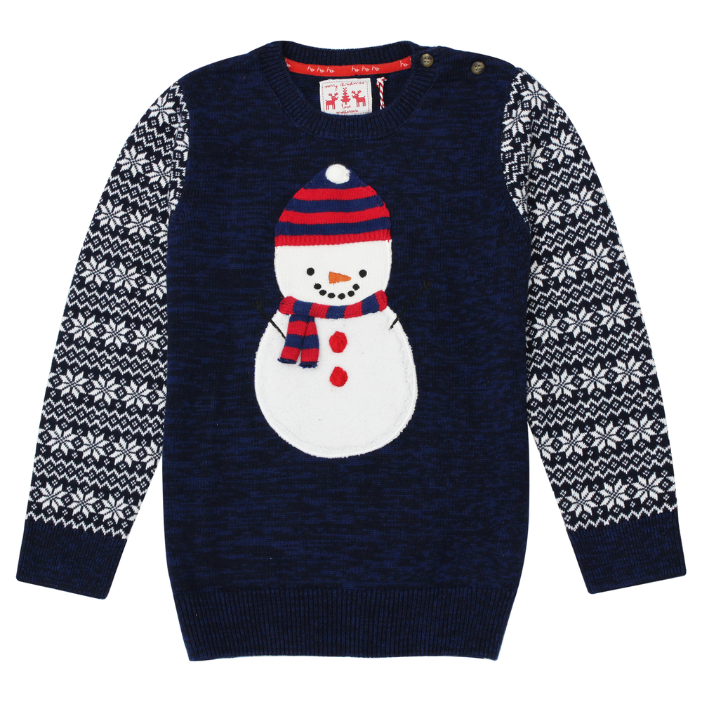 Mothercare Christmas Jumper Boys Xmas Festive Fairisle Winter Knitted 7-8 Years - 3alababak