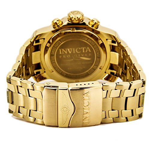 Invicta Men's 0072 Pro Diver Collection Chronograph 18k Gold-Plated Watch - 3alababak