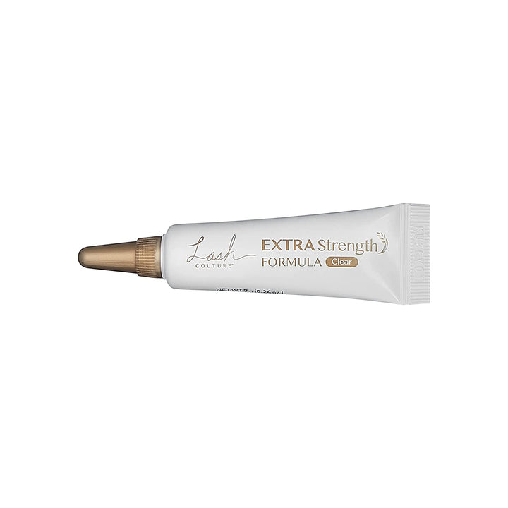 KISS Lash Couture Clear Latex Strip Lash Adhesive with Soothing Oat Extract, Precision Control Nozzle, Dermatologist Tested, Contact Lens Friendly, Formaldehyde Free, Waterproof, 0.24 Oz. - 3alababak