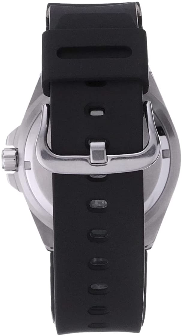 Casio Men's Diver Inspired Stainless Steel Quartz Watch with Resin Strap, Blue Black, 25.6 (Model: MDV106B-1AV) - 3alababak