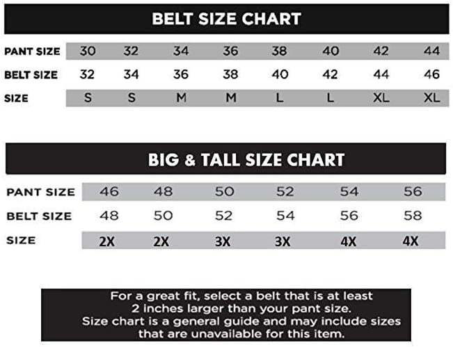 Tommy hilfiger shop belt size chart