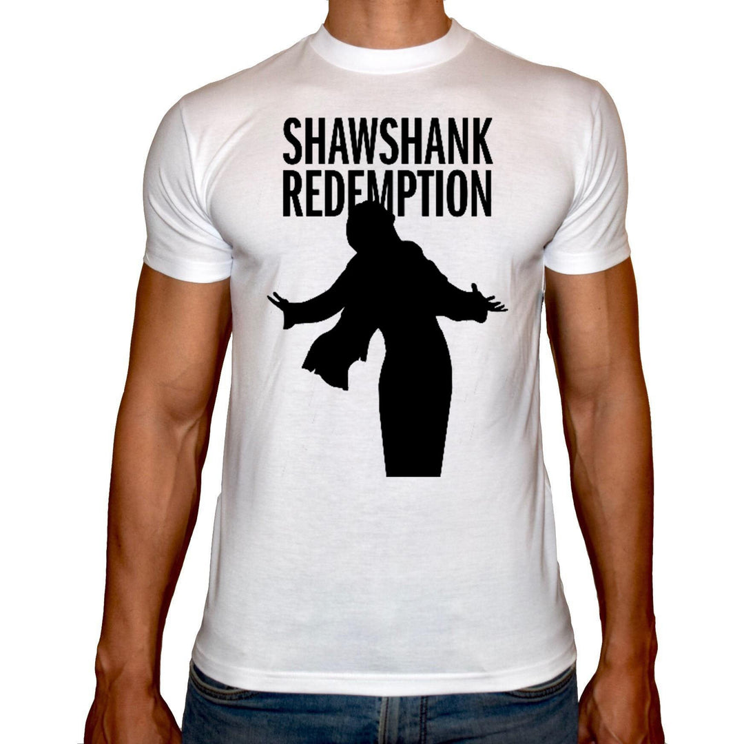 Phoenix WHITE Round Neck Printed T-Shirt Men (Shawshank redemption) - 3alababak