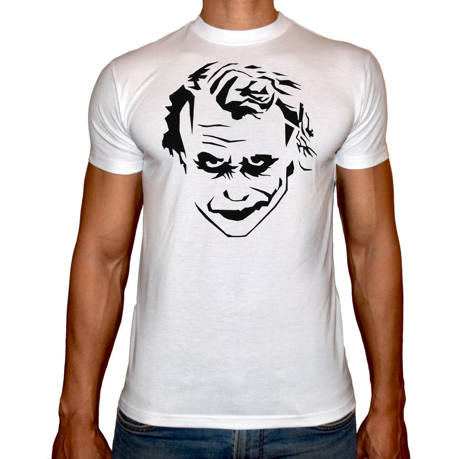 Phoenix WHITE Round Neck Printed T-Shirt Men (The joker) - 3alababak