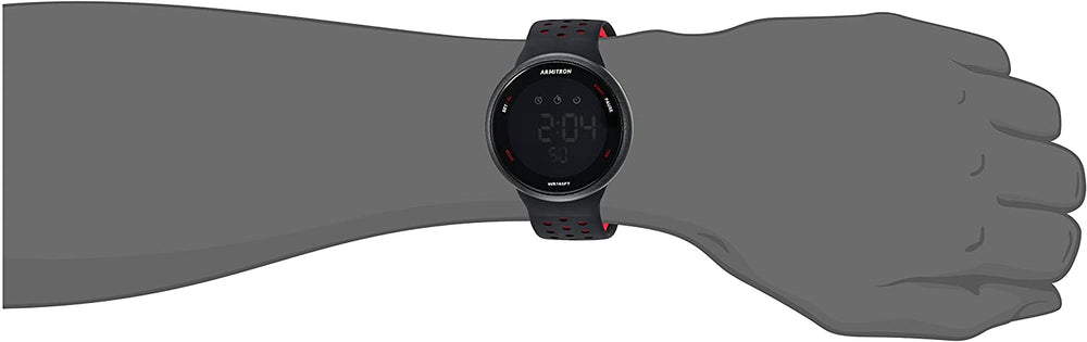 Armitron Sport Unisex Digital Chronograph Silicone Strap Watch, 40/8423BRD - 3alababak