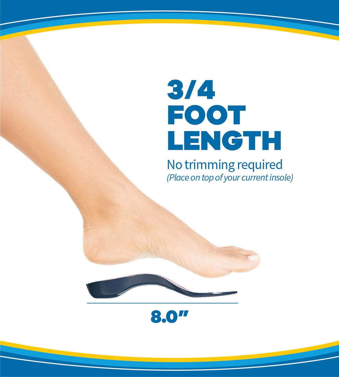 Dr. Scholl's Tri-Comfort Insoles - for Heel, Arch Support and Ball of Foot with Targeted Cushioning (for Women's 6-10) - 3alababak