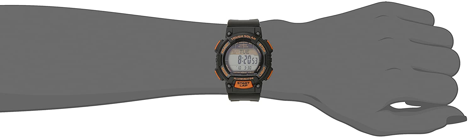 Kemi døråbning mærkning Casio Women's STL-S300H-1BCF Solar Runner Digital Display Black Watch –  3alababak