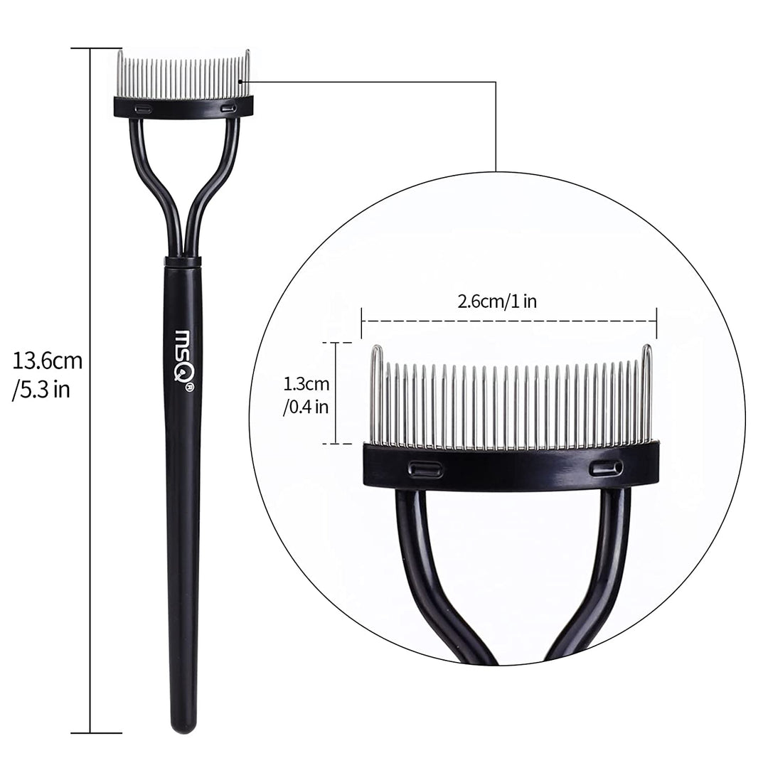 MSQ Eyelash Comb Eyebrow Brush Separator Mascara Applicator - 3alababak